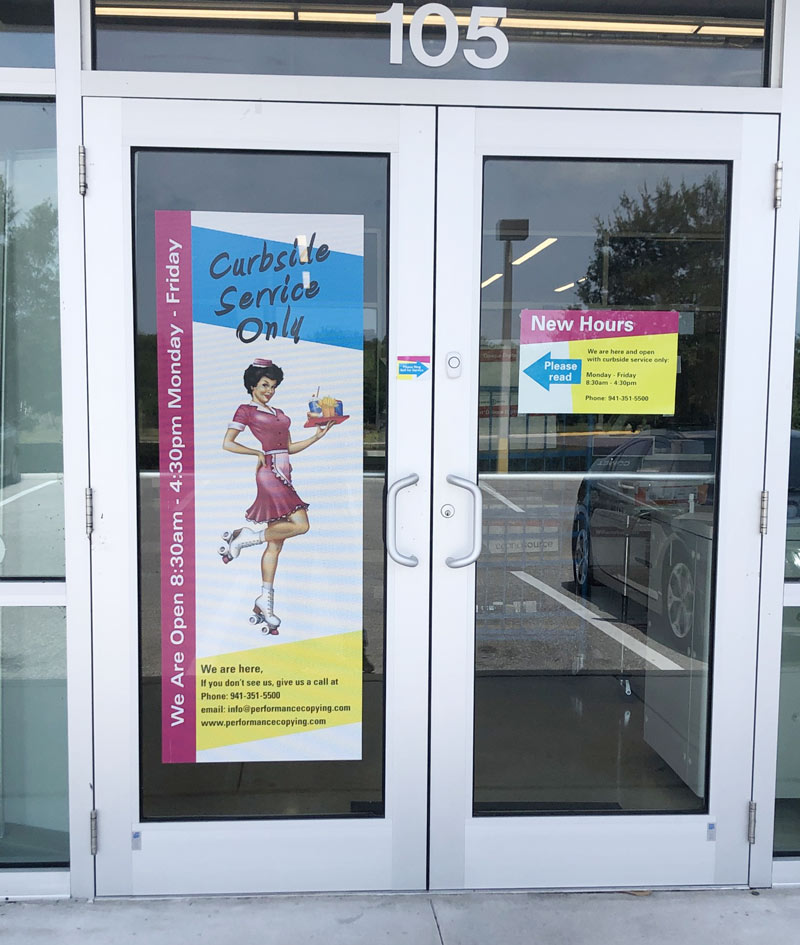 Curbside service - Performance Copying & Printing