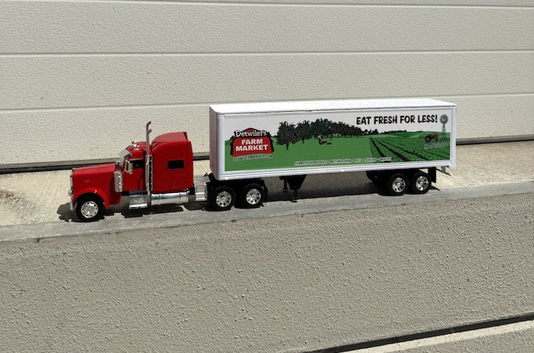Detwiler’s Farm Market – toy truck Detwiler's Farm Market - toy truck